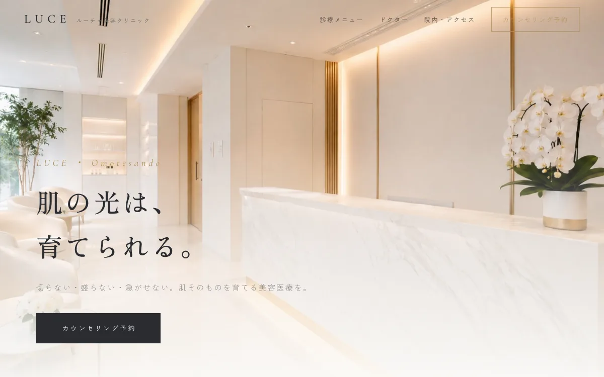 美容クリニックのLP制作例